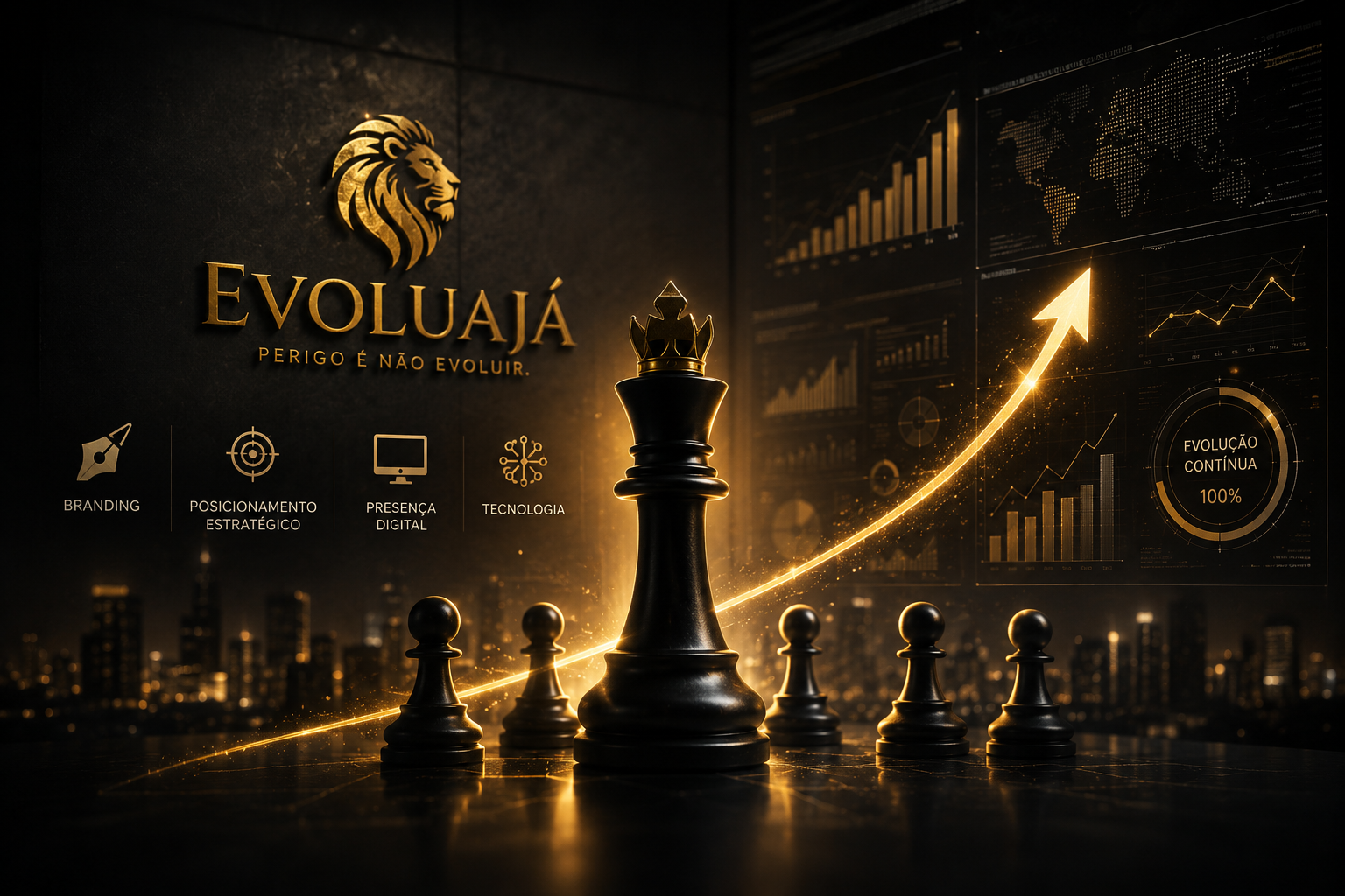 Evolua Já background textura